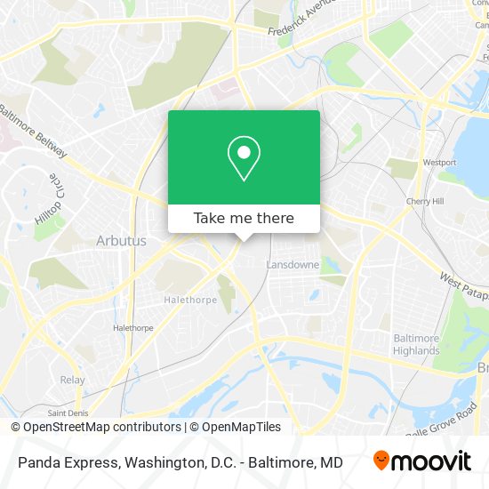 Panda Express map