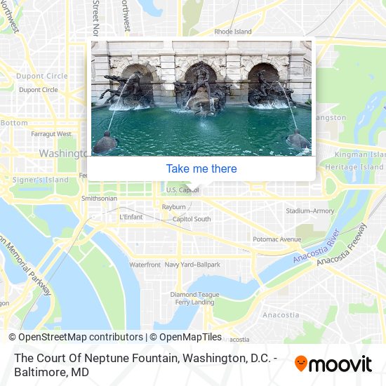 The Court Of Neptune Fountain map