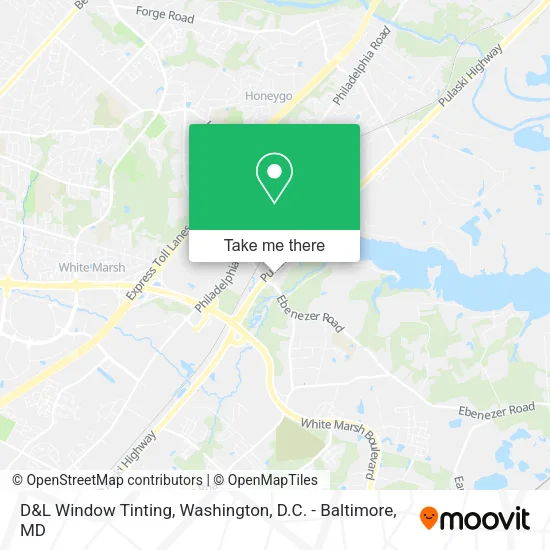 D&L Window Tinting map