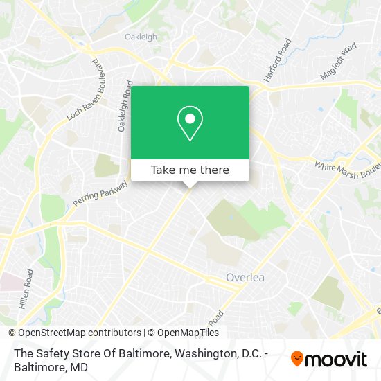 The Safety Store Of Baltimore map