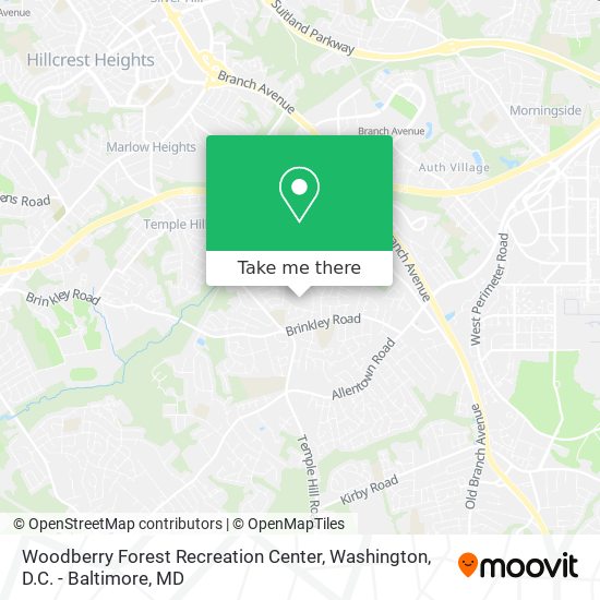 Woodberry Forest Recreation Center map