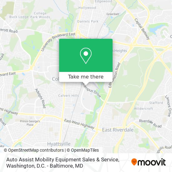 Mapa de Auto Assist Mobility Equipment Sales & Service