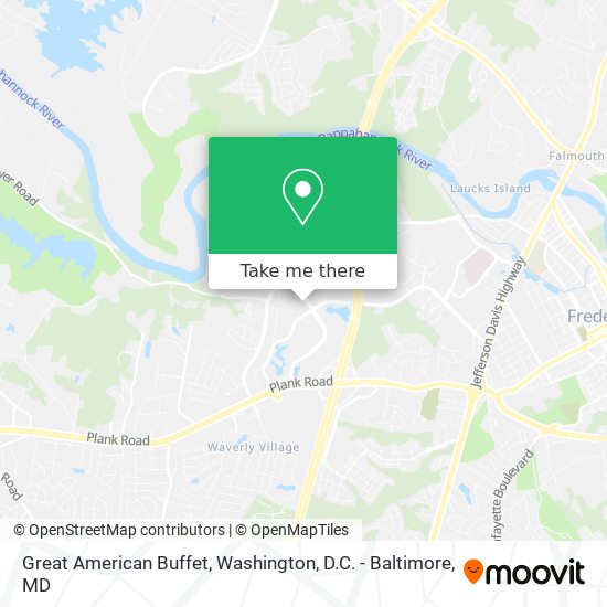 Great American Buffet map