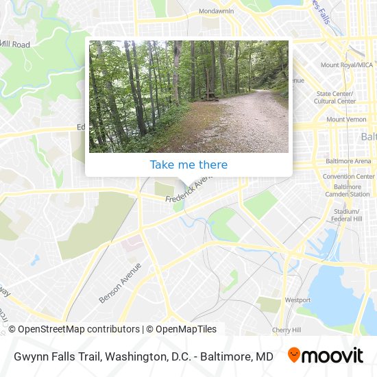 Gwynn Falls Trail map