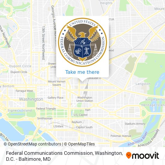 Federal Communications Commission map