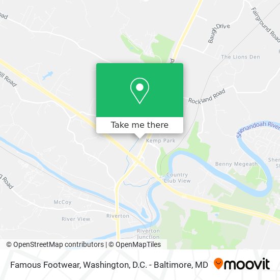 Famous Footwear map