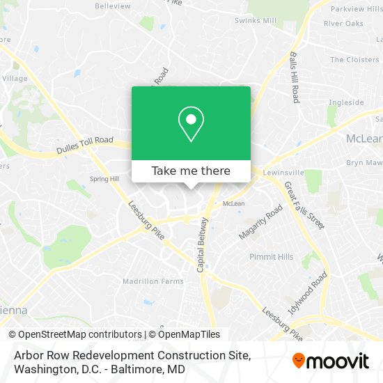 Mapa de Arbor Row Redevelopment Construction Site