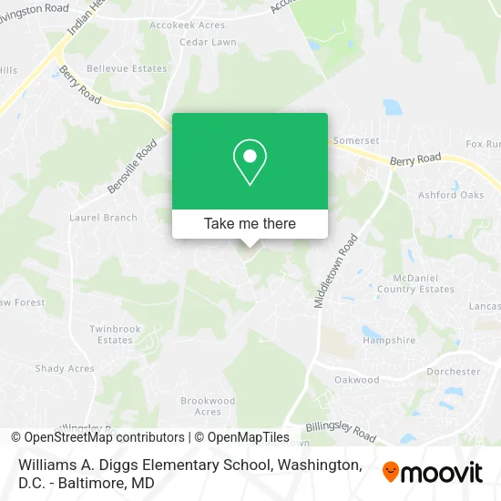 Mapa de Williams A. Diggs Elementary School