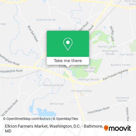 Mapa de Elkton Farmers Market