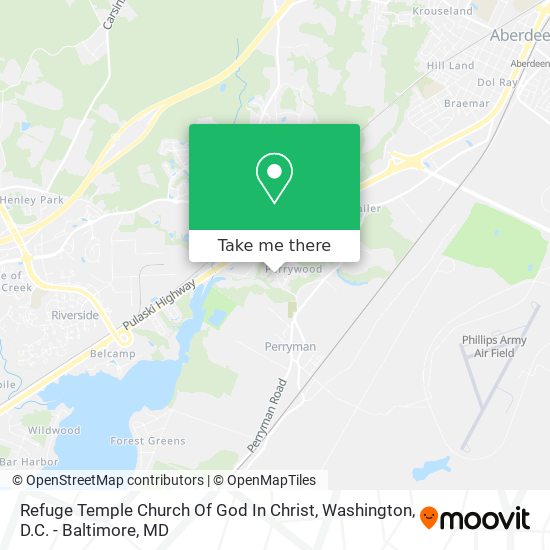 Mapa de Refuge Temple Church Of God In Christ