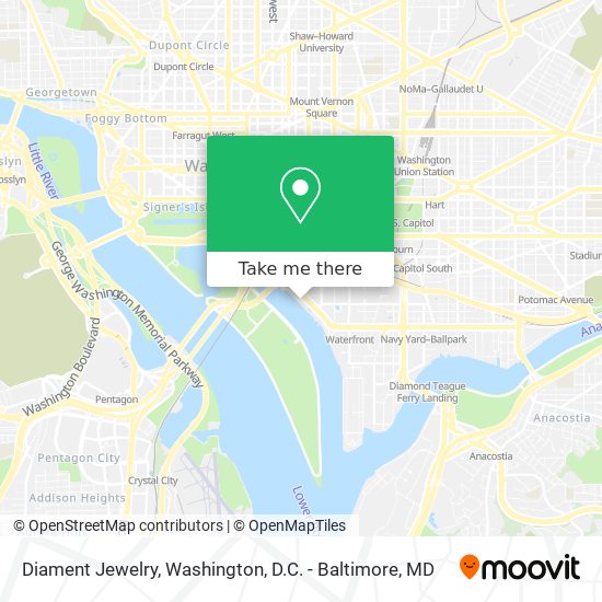 Diament Jewelry map