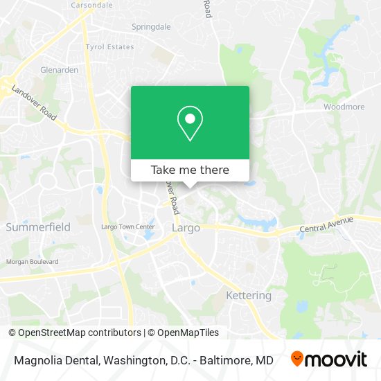 Mapa de Magnolia Dental