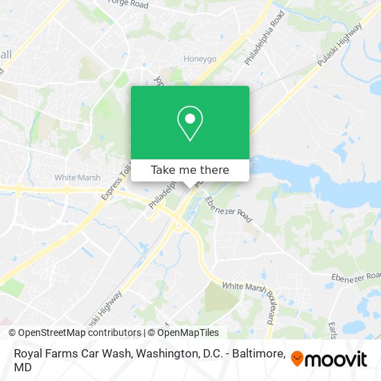 Mapa de Royal Farms Car Wash