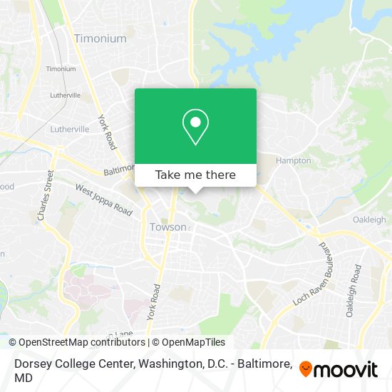 Mapa de Dorsey College Center