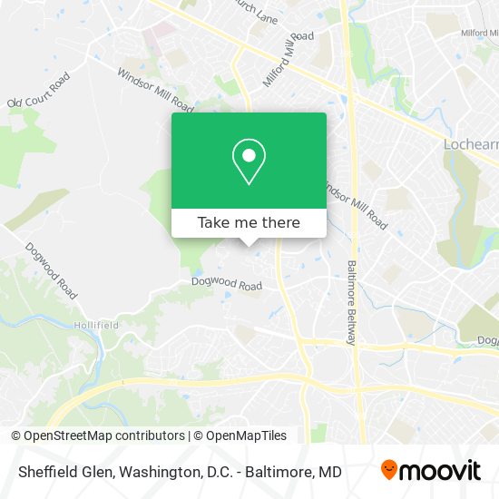 Mapa de Sheffield Glen