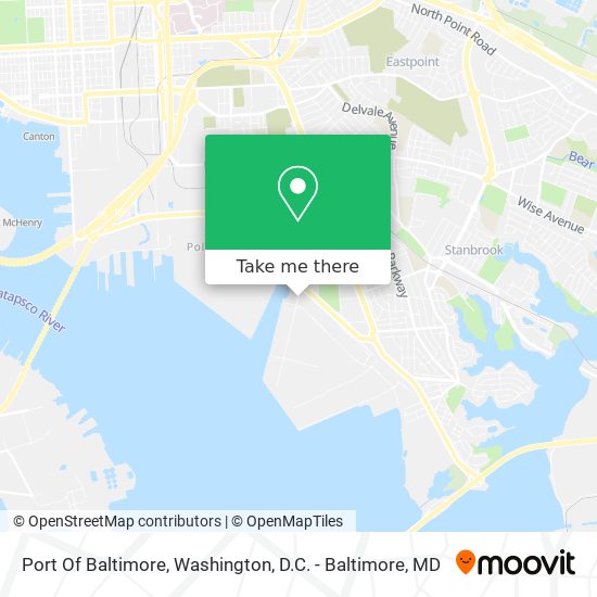 Mapa de Port Of Baltimore