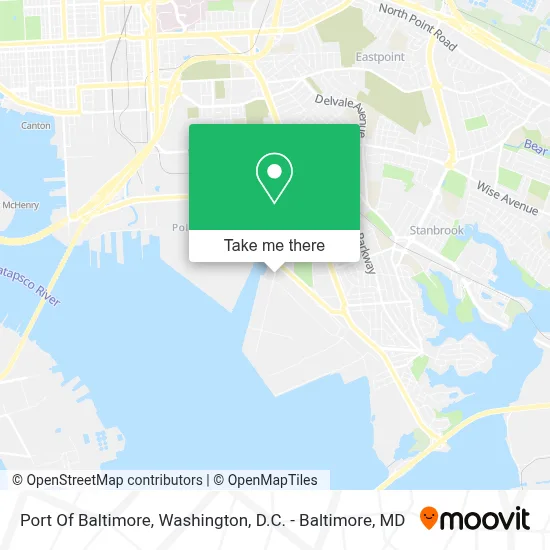 Port Of Baltimore map