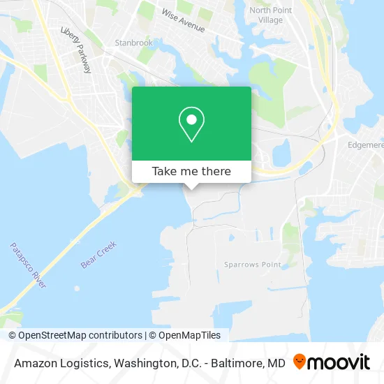 Amazon Logistics map