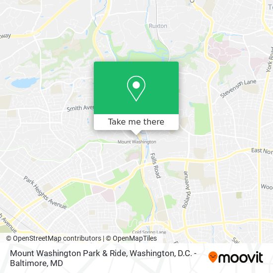 Mount Washington Park & Ride map