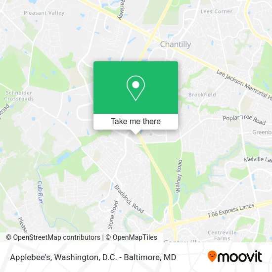 Applebee's map
