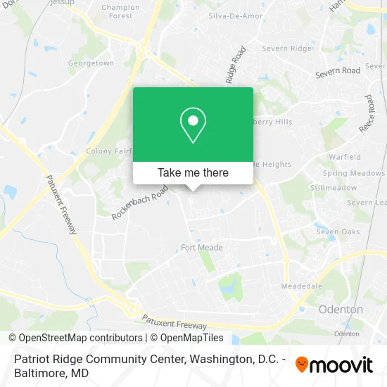 Patriot Ridge Community Center map