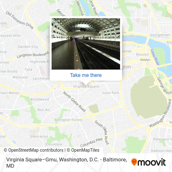 Virginia Square–Gmu map