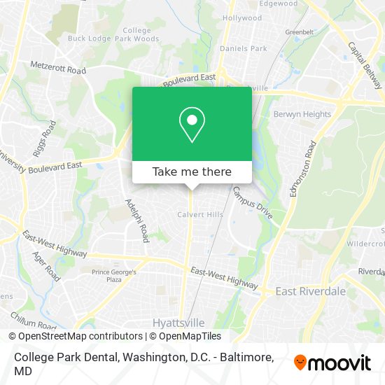 College Park Dental map