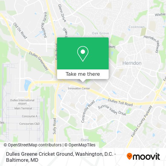 Dulles Greene Cricket Ground map