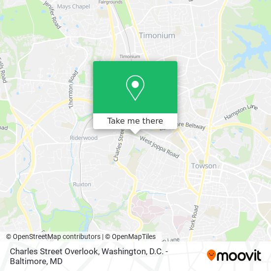 Mapa de Charles Street Overlook