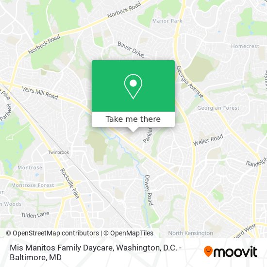 Mapa de Mis Manitos Family Daycare