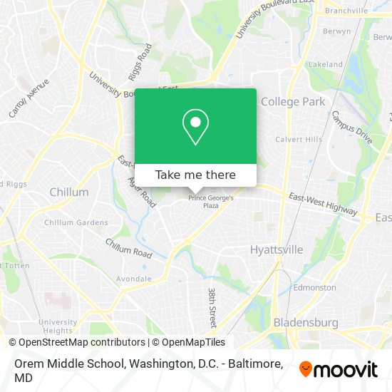 Mapa de Orem Middle School