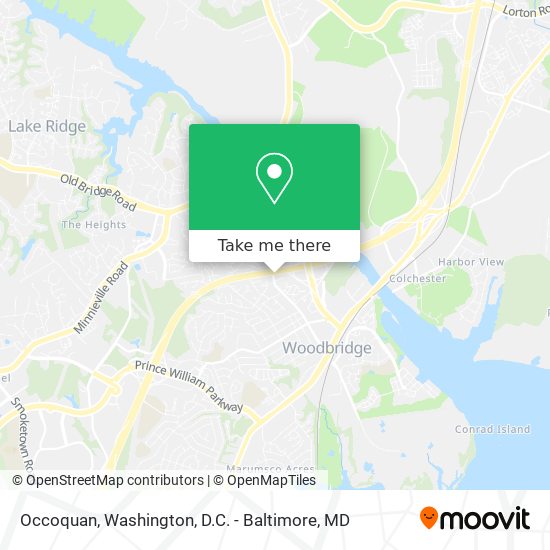 Mapa de Occoquan