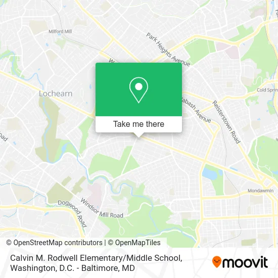 Calvin M. Rodwell Elementary / Middle School map