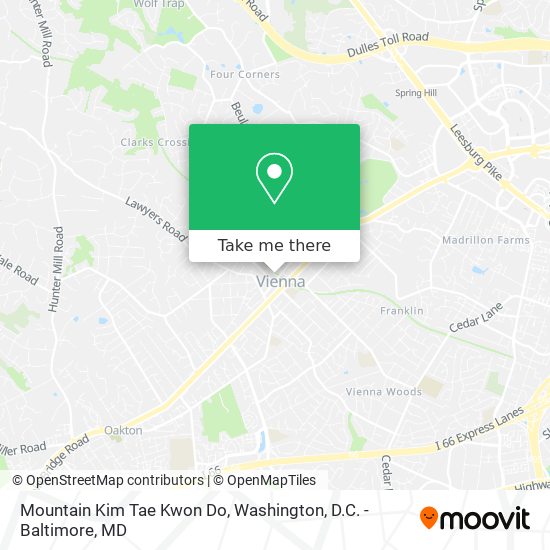 Mountain Kim Tae Kwon Do map