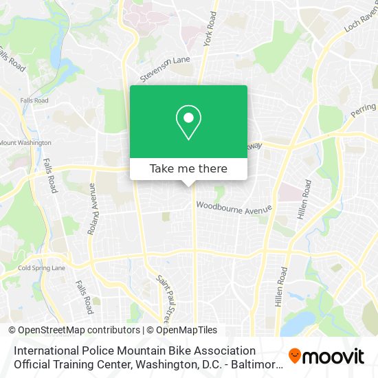 International Police Mountain Bike Association Official Training Center map