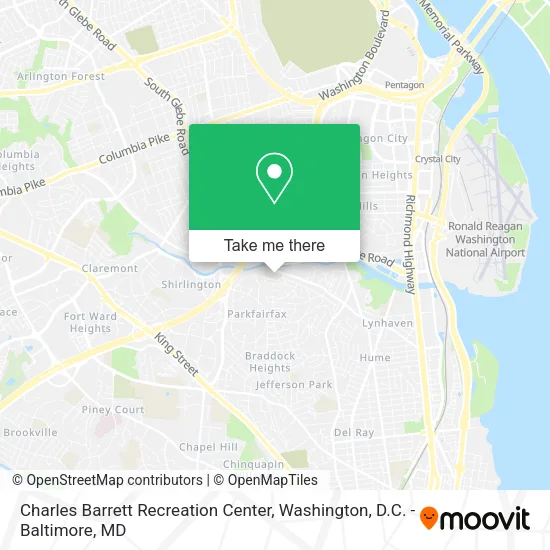 Charles Barrett Recreation Center map