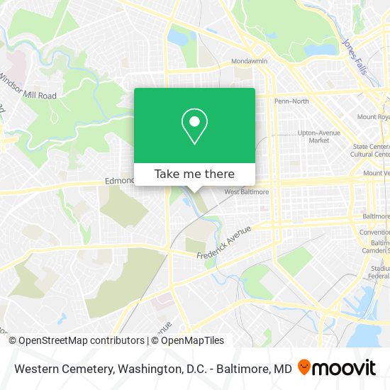 Western Cemetery map