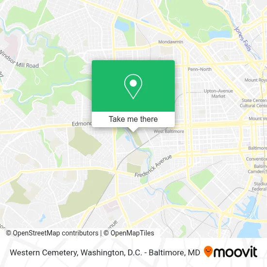 Western Cemetery map