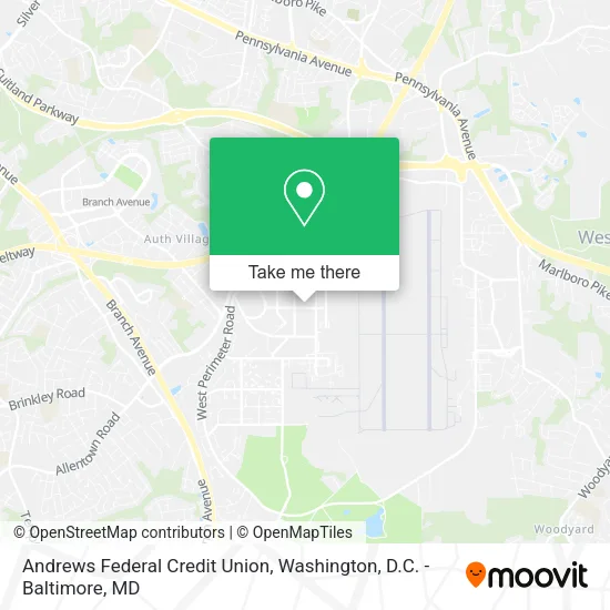 Andrews Federal Credit Union map