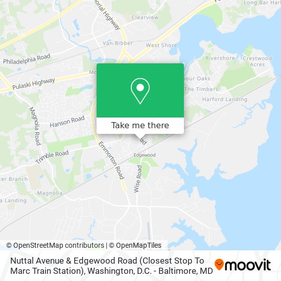 Nuttal Avenue & Edgewood Road (Closest Stop To Marc Train Station) map