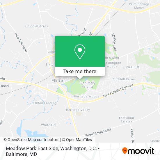 Meadow Park East Side map