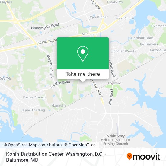 Mapa de Kohl's Distribution Center