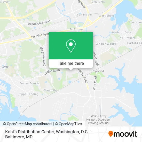 Kohl's Distribution Center map