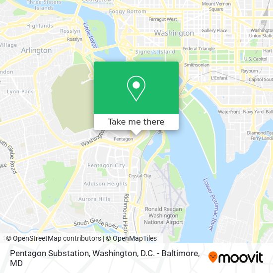 Mapa de Pentagon Substation