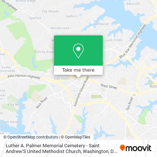 Mapa de Luther A. Palmer Memorial Cemetery - Saint Andrew’S United Methodist Church