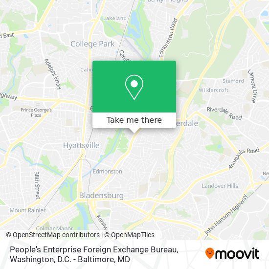 People's Enterprise Foreign Exchange Bureau map