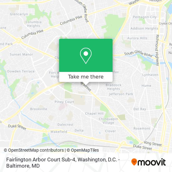 Fairlington Arbor Court Sub-4 map