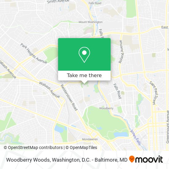 Mapa de Woodberry Woods