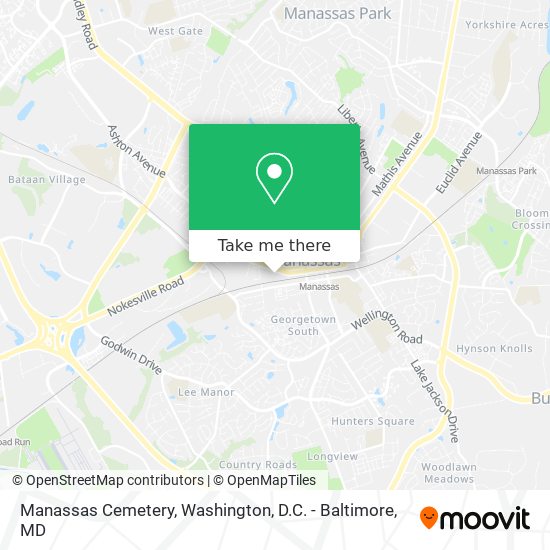 Mapa de Manassas Cemetery