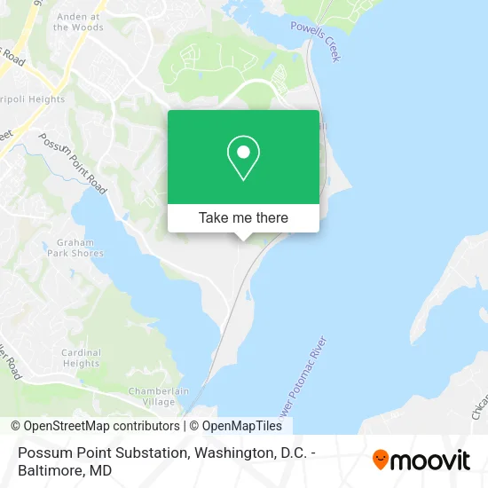 Possum Point Substation map